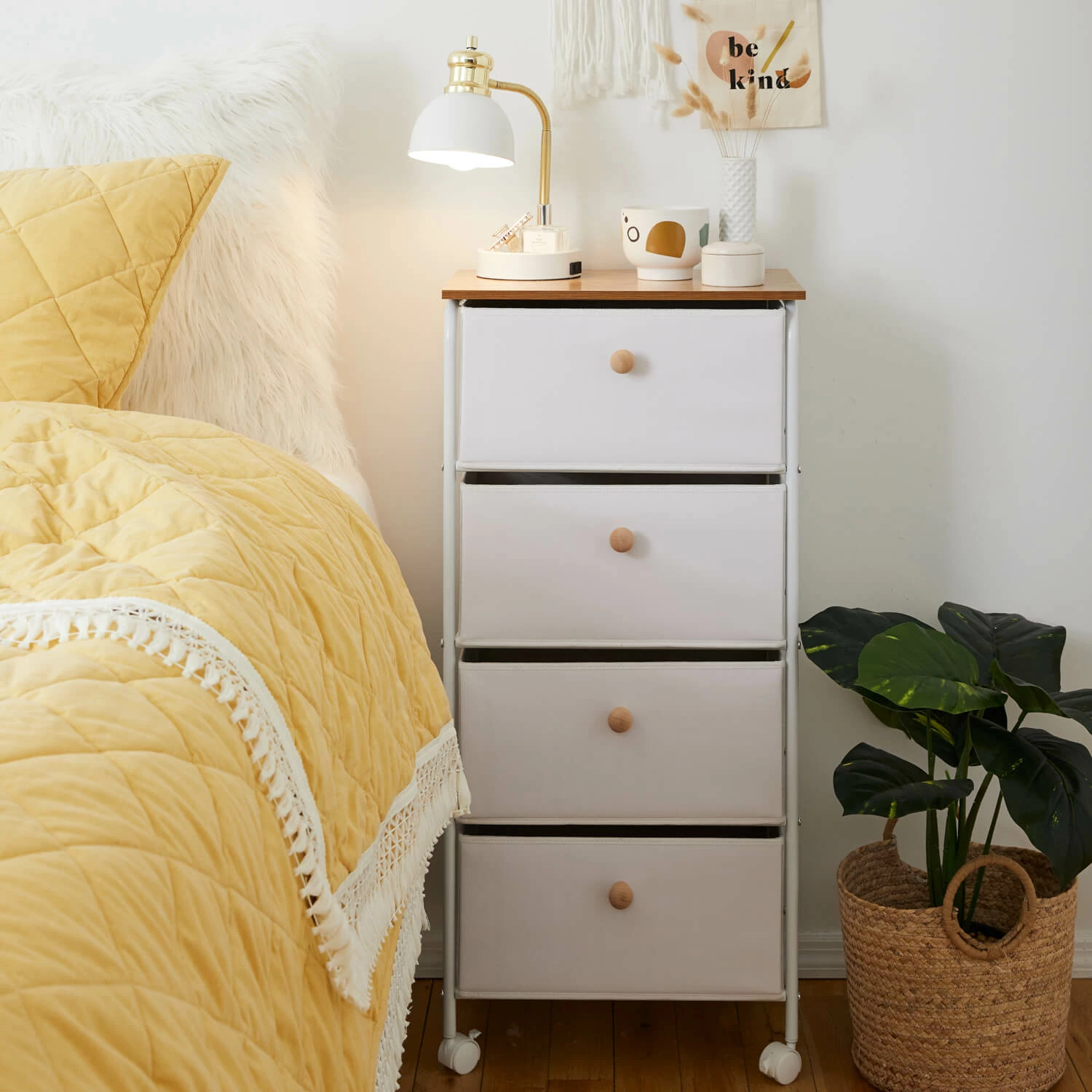 Paige 4-Drawer Storage Cart On Wheels 12 Paige 4-Drawer Storage Cart On Wheels - Image 10