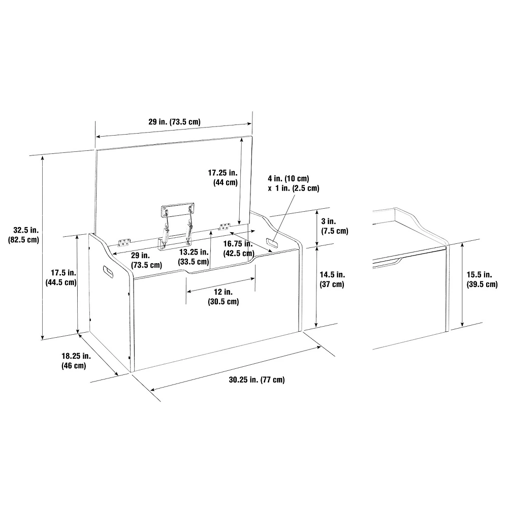 Badger Basket Bench Top Toy Box 8 Badger Basket Bench Top Toy Box - Image 6