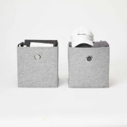 Elle Collapsible Storage Cubes, Set Of 2