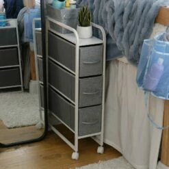 Reese Narrow 3-Drawer Cart On Wheels -US Storage Furniture Sales 16 NarrowDrawer 03