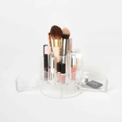 Clear Round Beauty Organizer