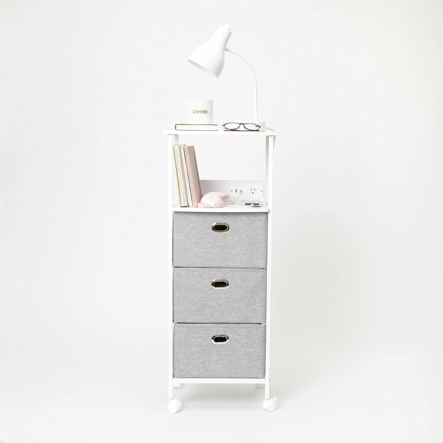 Sutton Charging 3-Drawer Cart On Wheels 4 Sutton Charging 3-Drawer Cart On Wheels - Image 2