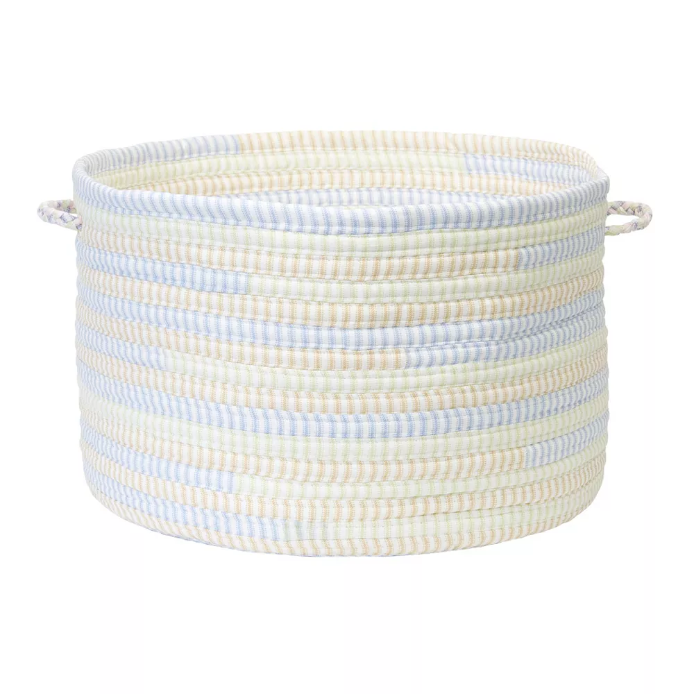 Colonial Mills Fabric Ticking Striped Utility Basket 3 Colonial Mills Fabric Ticking Striped Utility Basket