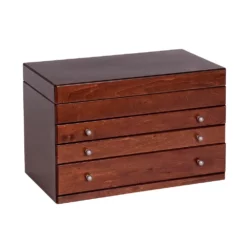 Mele Designs Hester Wood Jewelry Box In Antique Walnut