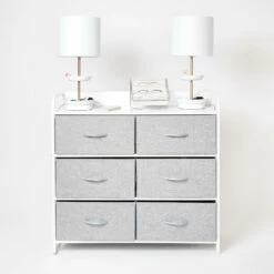 Cameron Charging 6-Drawer Storage Unit