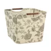 Household Essentials Floral Tapered Storage Bin - Medium -US Storage Furniture Sales 2009722