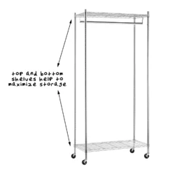 Honey-Can-Do Heavy-Duty Rolling Garment Rack -US Storage Furniture Sales 2016698 ALT4