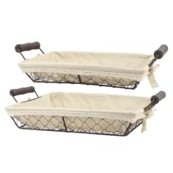 Stonebriar Collection 2-piece Wire Basket Set