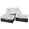 Household Essentials 3-pc. Lined Paper Rope Utility Basket Set -US Storage Furniture Sales 2256774