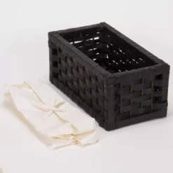 Household Essentials 3-pc. Lined Paper Rope Utility Basket Set -US Storage Furniture Sales 2256774 ALT2