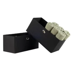 Winsome Torino Folding Storage Basket 2-piece Set -US Storage Furniture Sales 2708610 ALT2