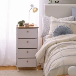 Paige 4-Drawer Storage Cart On Wheels 19 Paige 4-Drawer Storage Cart On Wheels -US Storage Furniture Sales 28 DrawerLeather 02