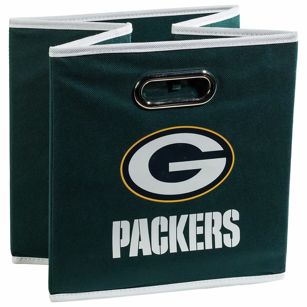 Franklin Sports Green Bay Packers Collapsible Storage Bin 4 Franklin Sports Green Bay Packers Collapsible Storage Bin - Image 2