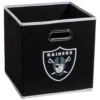 Franklin Sports Oakland Raiders Collapsible Storage Bin -US Storage Furniture Sales 3100886