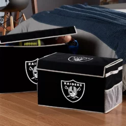 Franklin Sports Oakland Raiders Large Collapsible Footlocker Storage Bin -US Storage Furniture Sales 3306101 ALT2