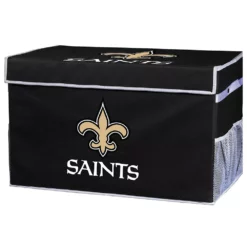 Franklin Sports New Orleans Saints Small Collapsible Footlocker Storage Bin