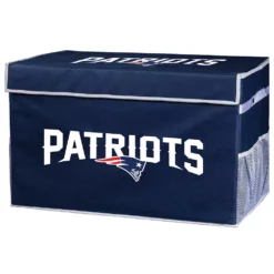 Franklin Sports New England Patriots Small Collapsible Footlocker Storage Bin