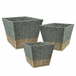 Honey-Can-Do Set Of 3 Nesting Seagrass Storage Basket Set