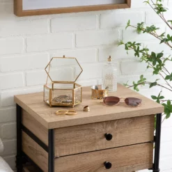 Home Details Vintage Mirrored Bottom Diamond Shape Keepsake Box -US Storage Furniture Sales 3712401 ALT2