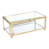 Home Details Vintage Mirrored Bottom Large Keepsake Box -US Storage Furniture Sales 3712417