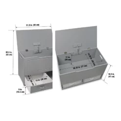 Badger Basket Up And Down Toy And Storage Box/Bench With Two Baskets - Gray 10 Badger Basket Up And Down Toy And Storage Box/Bench With Two Baskets - Gray -US Storage Furniture Sales 3755805 ALT10