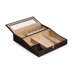 Black Leather Valet Tray By Bey-Berk -US Storage Furniture Sales 3922803 ALT2