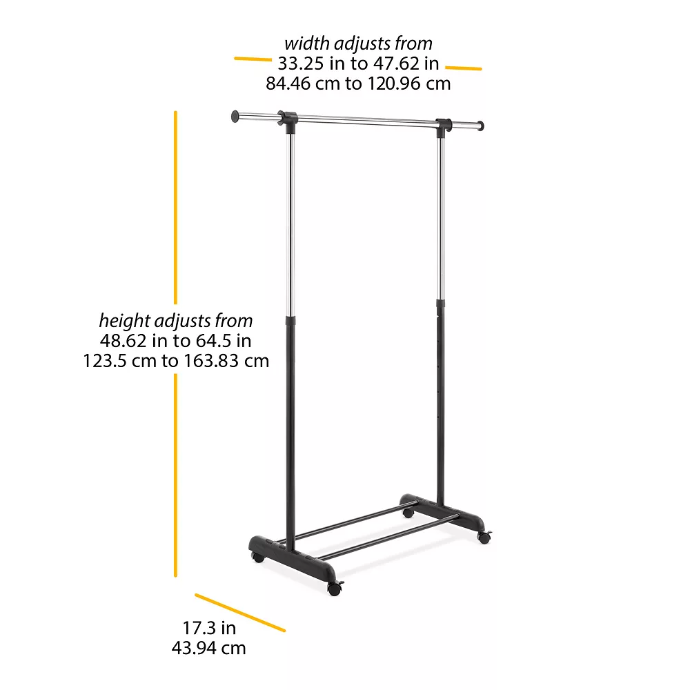 Whitmor Extendable Garment Rack 6 Whitmor Extendable Garment Rack - Image 4