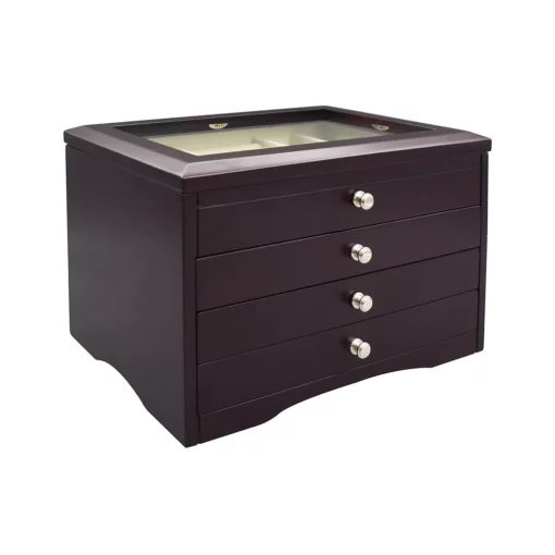 Modern Java 3-Drawer Lift Top Wooden Jewelry Box -US Storage Furniture Sales 3960522