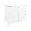 White Wooden Lift Top 4-Drawer Jewelry Box -US Storage Furniture Sales 3960523