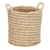 Household Essentials Large Ginger Cream Swirl Basket 2 Household Essentials Large Ginger Cream Swirl Basket -US Storage Furniture Sales 4014823