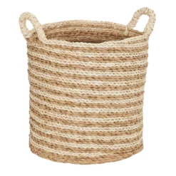 Household Essentials Large Ginger Cream Swirl Basket