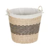 Household Essentials Large Black Band Tapered Basket -US Storage Furniture Sales 4014824