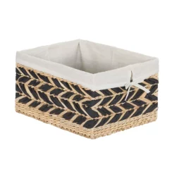 Household Essentials Large Double Chevron Band Basket