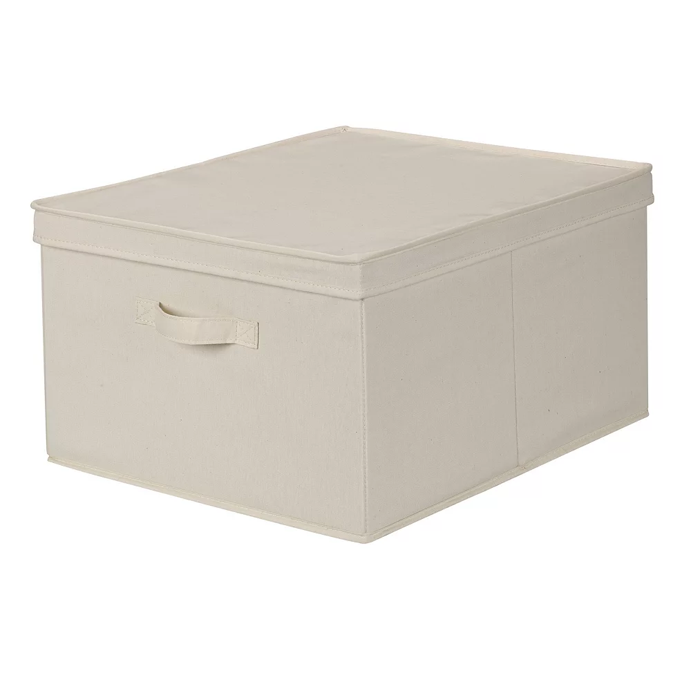 Household Essentials Canvas Storage Box 3 Household Essentials Canvas Storage Box