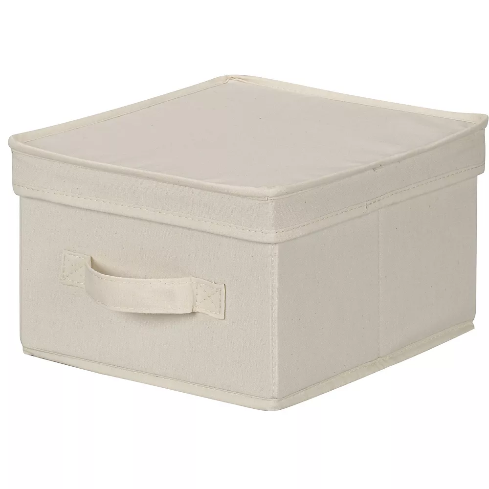 Household Essentials Canvas Storage Box 4 Household Essentials Canvas Storage Box - Image 2