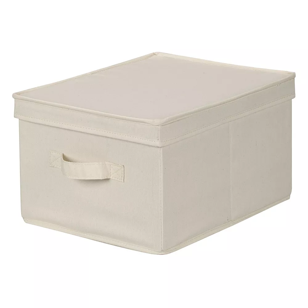 Household Essentials Canvas Storage Box 5 Household Essentials Canvas Storage Box - Image 3