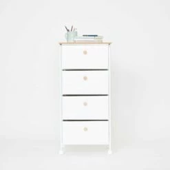 Paige 4-Drawer Storage Cart On Wheels