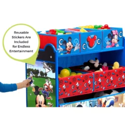 Disney's Mickey Mouse 6-Bin Design And Store Toy Organizer By Delta Children -US Storage Furniture Sales 4576404 ALT2