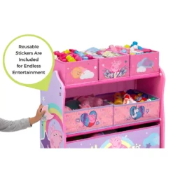 Delta Children Peppa Pig 6-Bin Design And Store Toy Organizer -US Storage Furniture Sales 4576407 ALT3