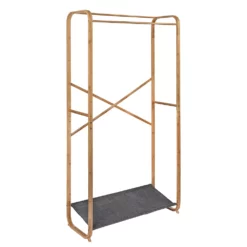 Honey-Can-Do Bamboo & Canvas Garment Rack