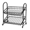 Puleo International 2-Tier Metal Basket Stand -US Storage Furniture Sales 5069089