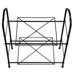 Puleo International 2-Tier Metal Basket Stand -US Storage Furniture Sales 5069097 ALT4