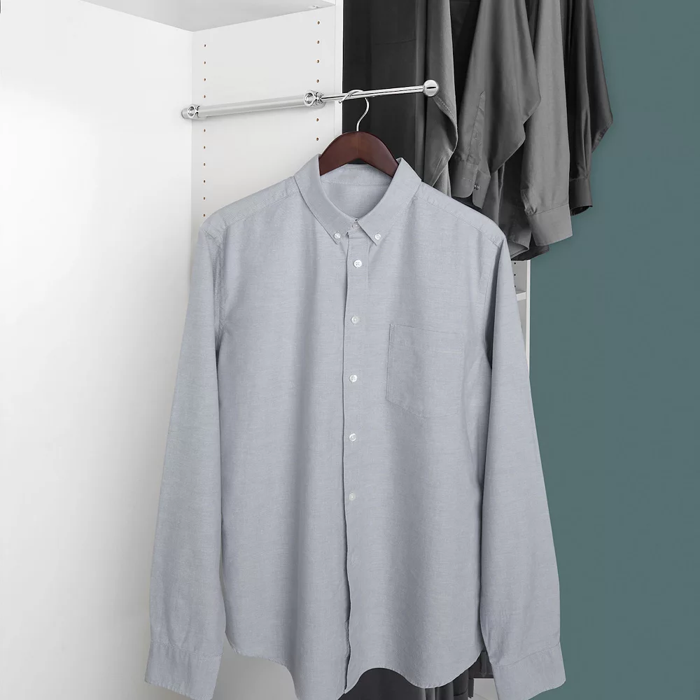 Rev-A-Shelf CVR-14-CR 14in Designer Series Adjustable Closet Valet Rod, Chrome 4 Rev-A-Shelf CVR-14-CR 14in Designer Series Adjustable Closet Valet Rod, Chrome - Image 2