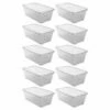 Life Story 6 Quart Clear Shoe Storage Box Stacking Container Bin W/ Lids,10 Pack 1 Life Story 6 Quart Clear Shoe Storage Box Stacking Container Bin W/ Lids,10 Pack -US Storage Furniture Sales 5081469