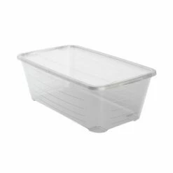 Life Story 6 Quart Clear Shoe Storage Box Stacking Container Bin W/ Lids,10 Pack -US Storage Furniture Sales 5081469 ALT2