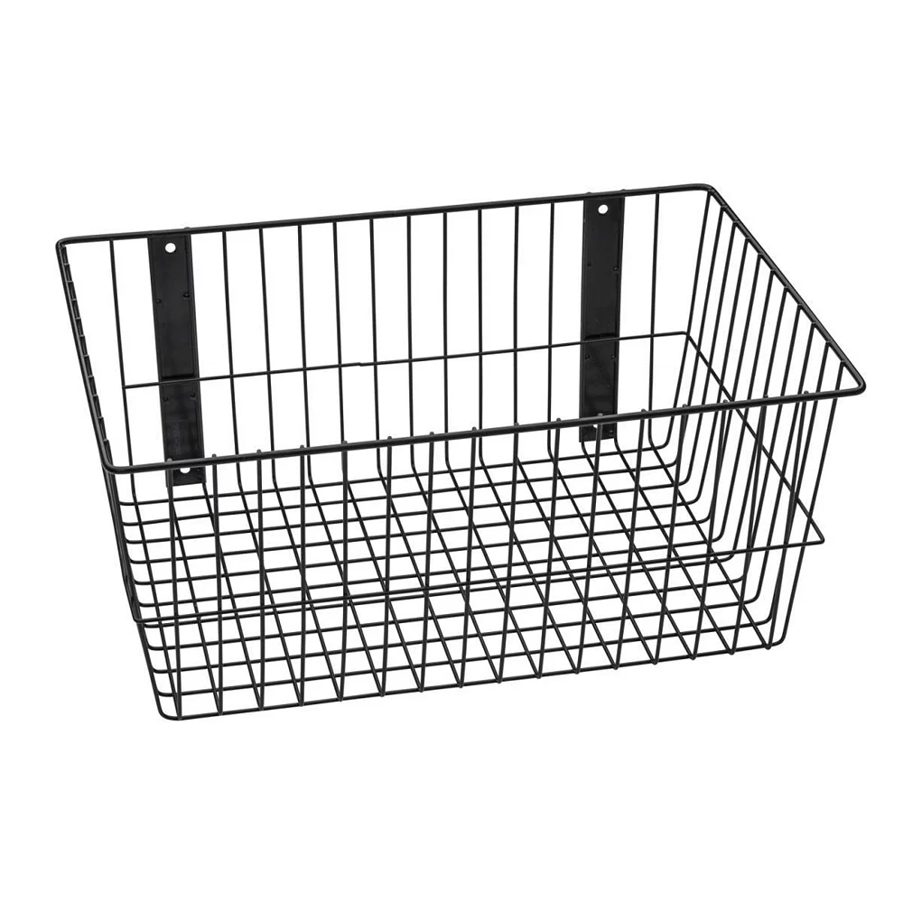 Rack Em Racks 9091-B Universal Wire Basket, Black - 18 X 12 X 8 In. 3 Rack Em Racks 9091-B Universal Wire Basket, Black - 18 X 12 X 8 In.