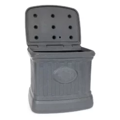 FCMP Outdoor SB120-GRY-S 26 Gallon Outdoor Utility Storage Bin Container, Gray -US Storage Furniture Sales 5094370 ALT3