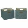Household Essentials Storage Cubes 2-pack Set 1 Household Essentials Storage Cubes 2-pack Set -US Storage Furniture Sales 5132024 Teal
