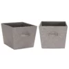 Household Essentials Medium Tape Fabric Storage Bins 2-pack Set -US Storage Furniture Sales 5132207 Grey