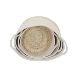 Household Essentials Two-Tone Rope & Corn Husk Baskets 3-pack Set 11 Household Essentials Two-Tone Rope & Corn Husk Baskets 3-pack Set -US Storage Furniture Sales 5132361 ALT4